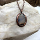 Montana Agate -- Copper Electroformed Necklace