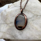 Montana Agate -- Copper Electroformed Necklace