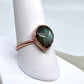 Size 8.25 Labradorite Ring - Copper Electroformed