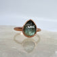 Size 8.25 Labradorite Ring - Copper Electroformed