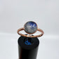 Size 8.25 Moonstone Ring - Copper Electroformed