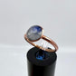 Size 8.25 Moonstone Ring - Copper Electroformed