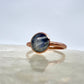 Size 8.25 Moonstone Ring - Copper Electroformed