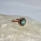 Size 8.25 Labradorite Ring - Copper Electroformed