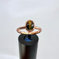 Size 8.25 Blue Tiger’s Eye Ring - Copper Electroformed