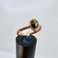 Size 8.25 Blue Tiger’s Eye Ring - Copper Electroformed