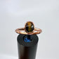 Size 8.25 Blue Tiger’s Eye Ring - Copper Electroformed