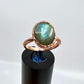 Size 7 Labradorite Ring - Copper Electroformed