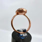 Size 7 Labradorite Ring - Copper Electroformed