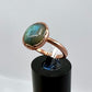 Size 7 Labradorite Ring - Copper Electroformed