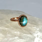 Size 7 Labradorite Ring - Copper Electroformed