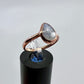 Size 7.25 Moonstone Ring - Copper Electroformed