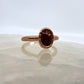 Size 7.25 Red Tiger’s Eye Ring - Copper Electroformed