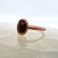 Size 7.25 Red Tiger’s Eye Ring - Copper Electroformed