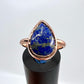 Size 7.25 Lapis Lazuli Ring - Copper Electroformed