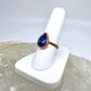 Size 7.25 Lapis Lazuli Ring - Copper Electroformed