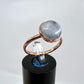 Size 7.75 Moonstone Ring - Copper Electroformed