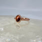 Size 7.75 Red Tiger’s Eye Ring - Copper Electroformed