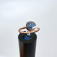 Size 7.75 Moonstone Ring - Copper Electroformed