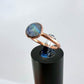 Size 7.75 Moonstone Ring - Copper Electroformed