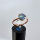 Size 7.75 Moonstone Ring - Copper Electroformed