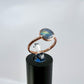 Size 7.75 Moonstone Ring - Copper Electroformed