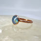 Size 7.75 Moonstone Ring - Copper Electroformed