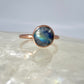 Size 7.75 Moonstone Ring - Copper Electroformed