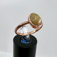 Size 9 Unakite Jasper Ring - Copper Electroformed