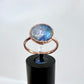 Size 9 Moonstone Ring - Copper Electroformed