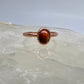 Size 9 Red Tiger’s Eye Ring - Copper Electroformed