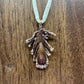Real Feather Necklace, Small - Copper Electroformed