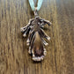 Real Feather Necklace, Small - Copper Electroformed