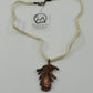 Real Feather Necklace, Small - Copper Electroformed