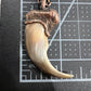 Black Bear Claw Necklace, Lg/XL Front Claw - Copper Electroformed