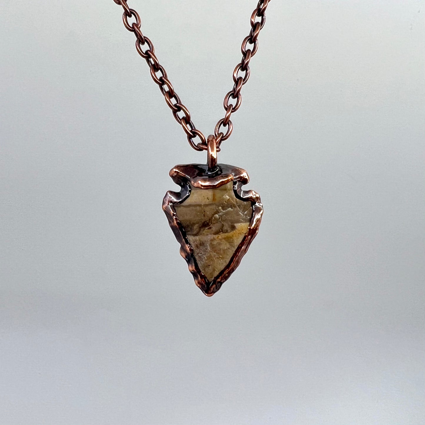 Arrowhead Necklace - Copper Electroformed