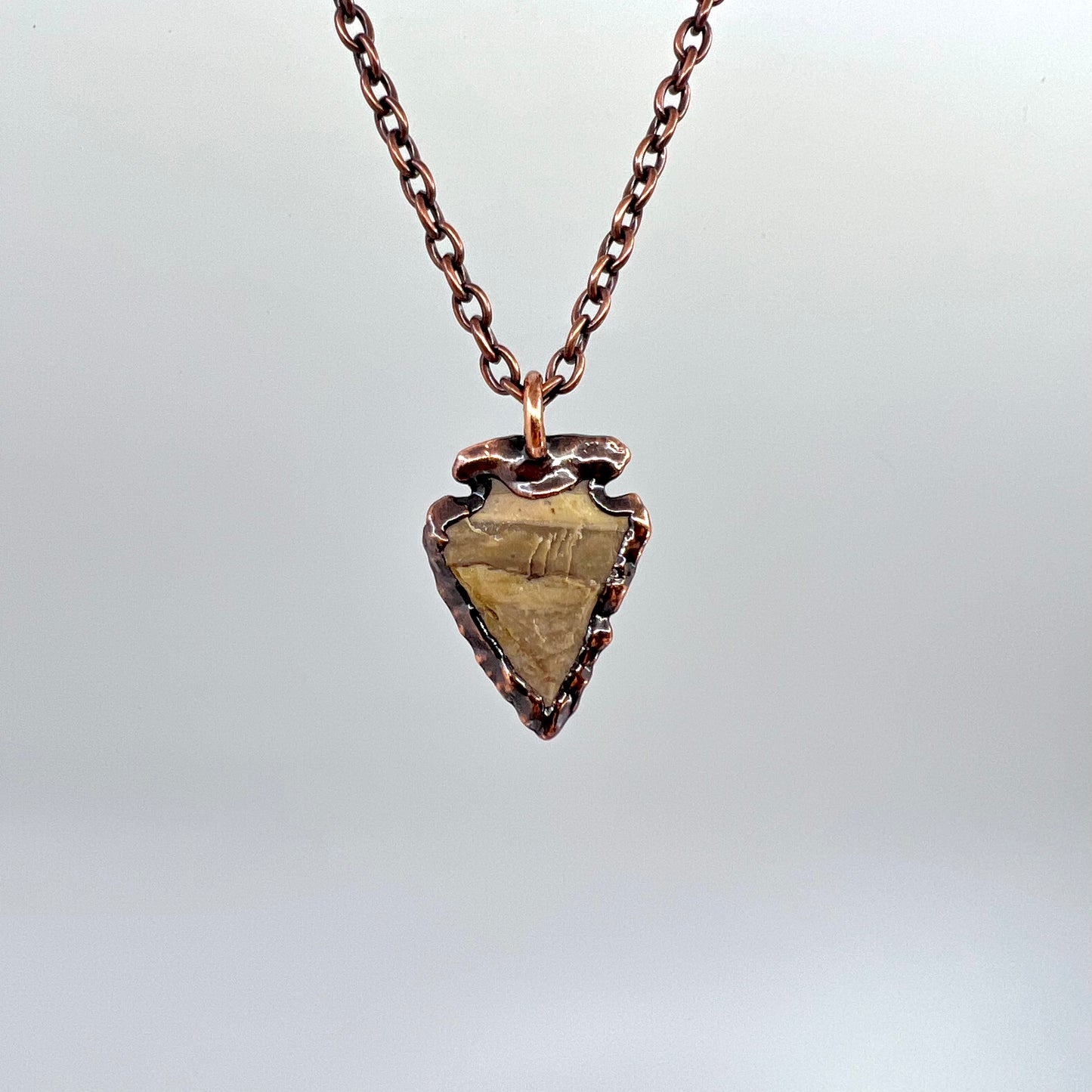 Arrowhead Necklace - Copper Electroformed