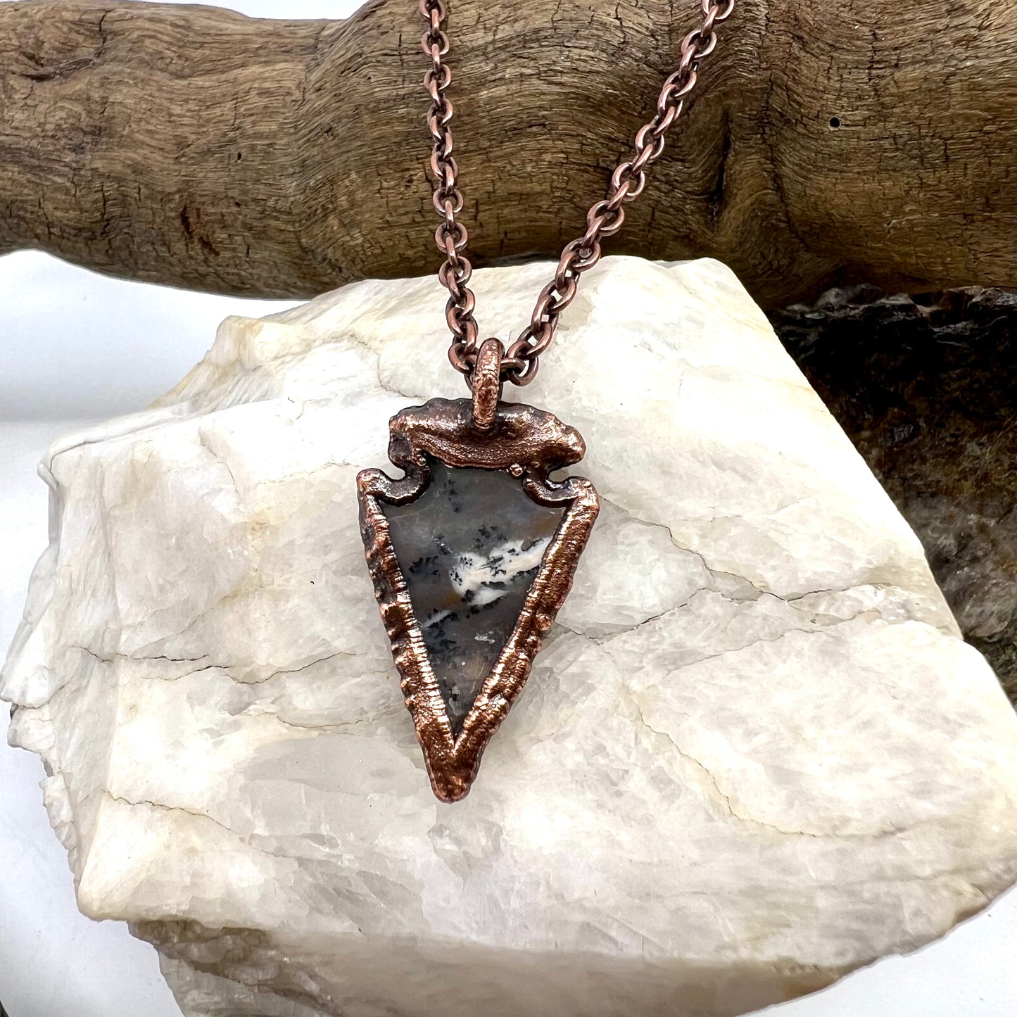 Arrowhead Necklace - Copper Electroformed