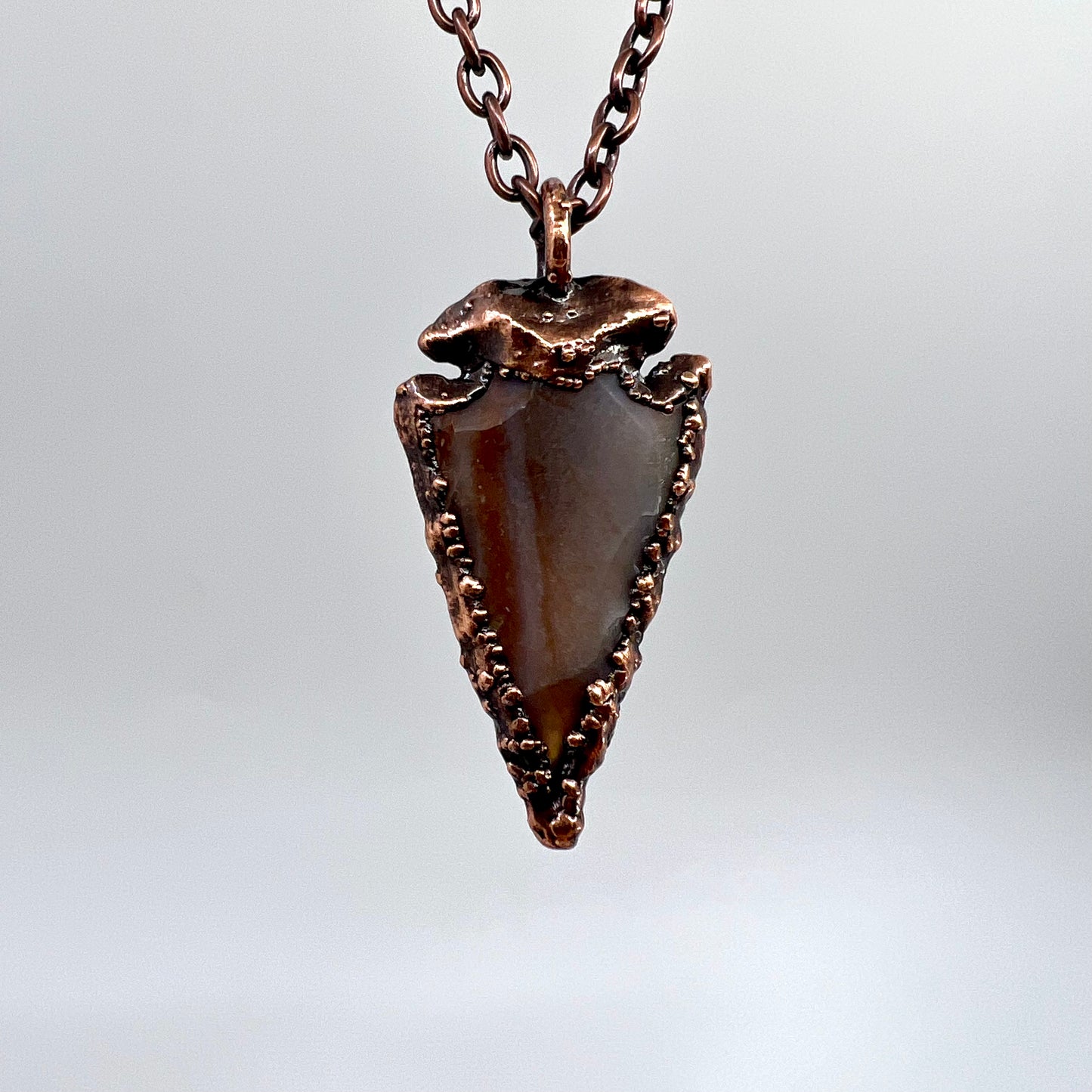 Arrowhead Necklace - Copper Electroformed