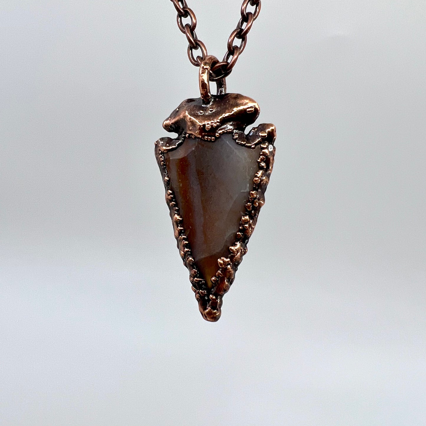 Arrowhead Necklace - Copper Electroformed