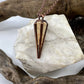 Picture Jasper Pendulum Necklace - Copper Electroformed