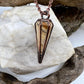 Picture Jasper Pendulum Necklace - Copper Electroformed