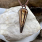 Picture Jasper Pendulum Necklace - Copper Electroformed
