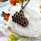 Real Honeycomb Necklace - Copper Electroformed