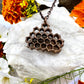 Real Honeycomb Necklace - Copper Electroformed