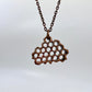 Real Honeycomb Necklace - Copper Electroformed
