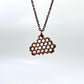 Real Honeycomb Necklace - Copper Electroformed