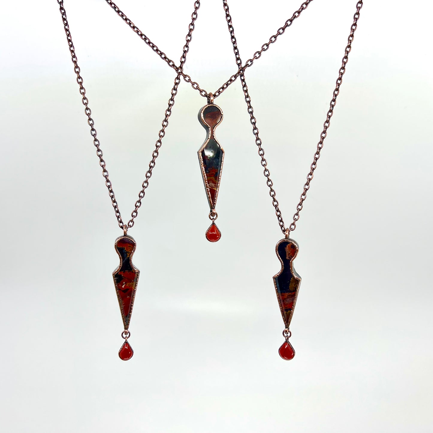 Bloody Dagger Necklace - Copper Electroformed