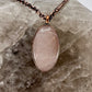 Rose Quartz Necklace - Copper Electroformed