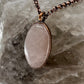Rose Quartz Necklace - Copper Electroformed
